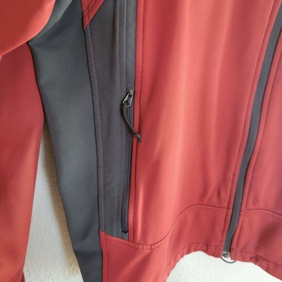 The North Face Mens Orange L Jacket Full Zip Long Sleeve High Collar - Picture 10 of 14